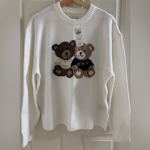 Hollister Oversized 🧸 Graphic Crew Sweater - Picture 5 of 7